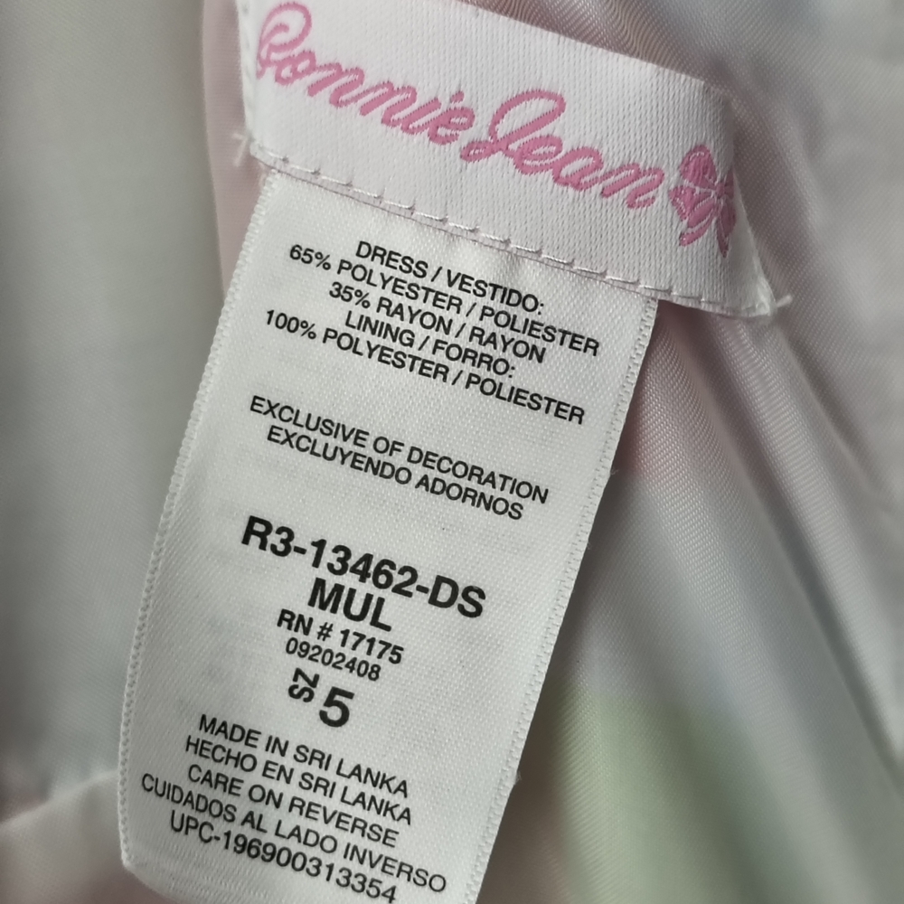 Bonnie Jean Pink and Blue Plaid Kids Dress - Picture 4 of 5